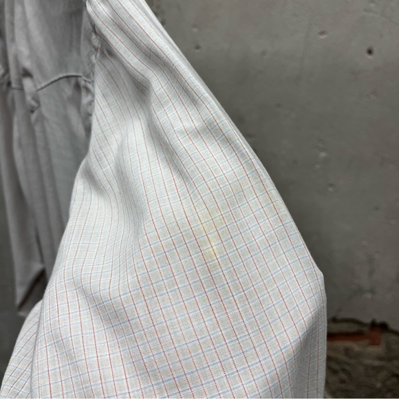 Wrangler Single Needle Tailoring Long Tails Pearl Snap Button Down Shirt 17x35 - Picture 7 of 7